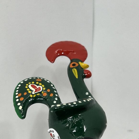 Vintage Portuguese The Rooster of Galo De Barcelos Wine Bottle Cork 4.5" - Picture 7 of 11